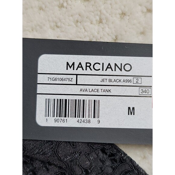 NWT Marciano Guess Women's Black AVA LACE Camisole TANK, Medium - Picture 6 of 9